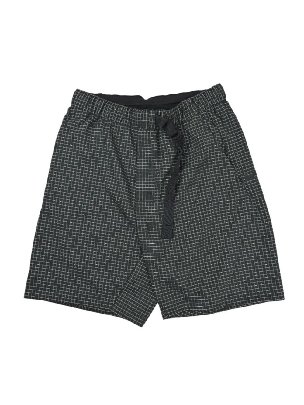 Nike Sportswear Belted Tech Pack Shorts in Black Windowpane